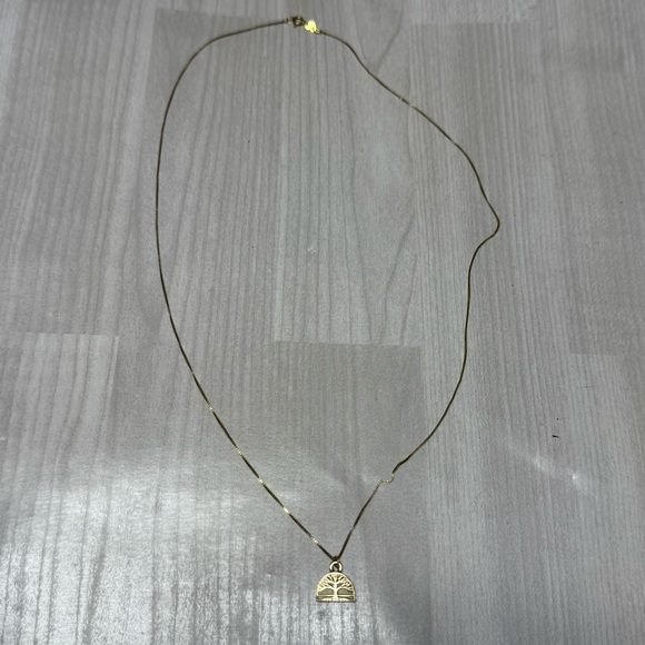 14k Chain With 10k Gold Tree Of Life Pendant. - Picture 4 of 6